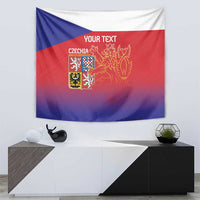 Custom Czech Republic Tapestry Unique Double Tailed Lion - Wonder Print Shop