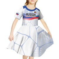 Personalized Russia Double-headed Eagle Kid Short Sleeve Dress Special Flag Style - Wonder Print Shop
