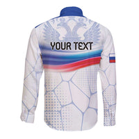 Personalized Russia Double-headed Eagle Long Sleeve Button Shirt Special Flag Style - Wonder Print Shop