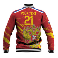 Custom Russia with Double-headed Eagle Baseball Jacket LT9 - Wonder Print Shop
