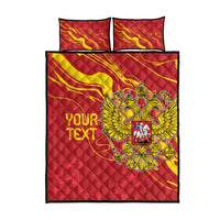Custom Russia with Double-headed Eagle Quilt Bed Set - Wonder Print Shop