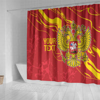 Custom Russia with Double-headed Eagle Shower Curtain