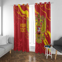 Custom Russia with Double-headed Eagle Window Curtain - Wonder Print Shop