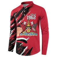 Trinidad and Tobago 1962 Personalized Button Sweatshirt Happy Independence Day August 31th - Wonder Print Shop