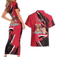 Trinidad and Tobago 1962 Personalized Couples Matching Short Sleeve Bodycon Dress and Hawaiian Shirt Happy Independence Day August 31th - Wonder Print Shop