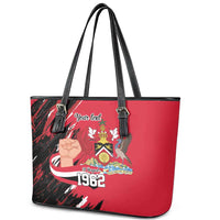 Trinidad and Tobago 1962 Personalized Leather Tote Bag Happy Independence Day August 31th - Wonder Print Shop