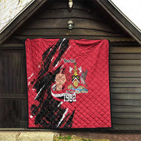 Trinidad and Tobago 1962 Personalized Quilt Happy Independence Day August 31th - Wonder Print Shop