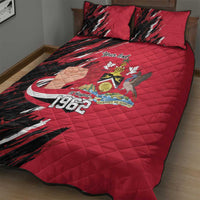 Trinidad and Tobago 1962 Personalized Quilt Bed Set Happy Independence Day August 31th - Wonder Print Shop