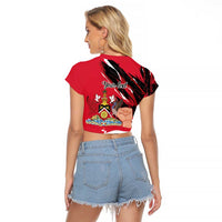 Trinidad and Tobago 1962 Personalized Raglan Cropped T Shirt Happy Independence Day August 31th - Wonder Print Shop