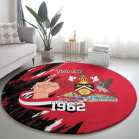 Trinidad and Tobago 1962 Personalized Round Carpet Happy Independence Day August 31th - Wonder Print Shop