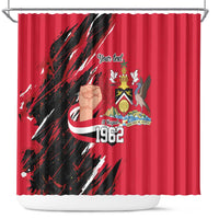Trinidad and Tobago 1962 Personalized Shower Curtain Happy Independence Day August 31th - Wonder Print Shop