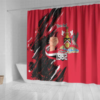 Trinidad and Tobago 1962 Personalized Shower Curtain Happy Independence Day August 31th - Wonder Print Shop