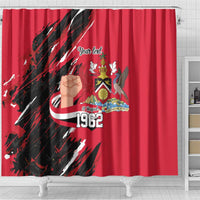 Trinidad and Tobago 1962 Personalized Shower Curtain Happy Independence Day August 31th - Wonder Print Shop