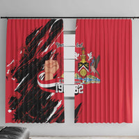Trinidad and Tobago 1962 Personalized Window Curtain Happy Independence Day August 31th - Wonder Print Shop