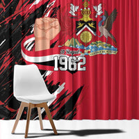 Trinidad and Tobago 1962 Personalized Window Curtain Happy Independence Day August 31th - Wonder Print Shop