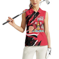 Trinidad and Tobago 1962 Personalized Women Sleeveless Polo Shirt Happy Independence Day August 31th - Wonder Print Shop
