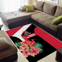Trinidad and Tobago Personalized Area Rug Scarlet Ibis Tropical - Wonder Print Shop