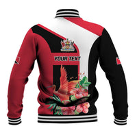 Trinidad and Tobago Personalized Baseball Jacket Scarlet Ibis Tropical - Wonder Print Shop