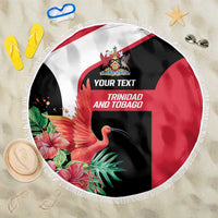 Trinidad and Tobago Personalized Beach Blanket Scarlet Ibis Tropical - Wonder Print Shop