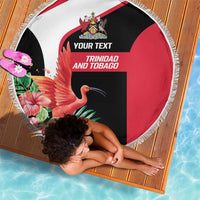 Trinidad and Tobago Personalized Beach Blanket Scarlet Ibis Tropical - Wonder Print Shop