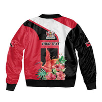 Trinidad and Tobago Personalized Bomber Jacket Scarlet Ibis Tropical - Wonder Print Shop