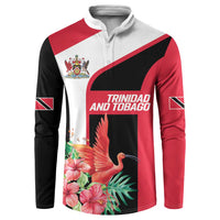Trinidad and Tobago Personalized Button Sweatshirt Scarlet Ibis Tropical - Wonder Print Shop