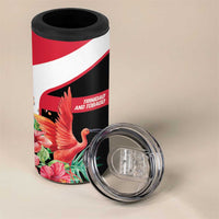 Trinidad and Tobago Personalized 4 in 1 Can Cooler Tumbler Scarlet Ibis Tropical - Wonder Print Shop