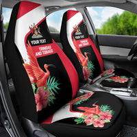 Trinidad and Tobago Personalized Car Seat Cover Scarlet Ibis Tropical - Wonder Print Shop