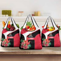 Trinidad and Tobago Personalized Grocery Bag Scarlet Ibis Tropical - Wonder Print Shop