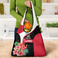Trinidad and Tobago Personalized Grocery Bag Scarlet Ibis Tropical - Wonder Print Shop