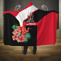 Trinidad and Tobago Personalized Hooded Blanket Scarlet Ibis Tropical - Wonder Print Shop