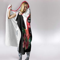 Trinidad and Tobago Personalized Hooded Blanket Scarlet Ibis Tropical - Wonder Print Shop