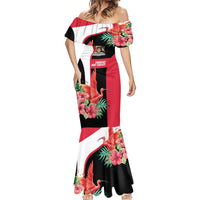 Trinidad and Tobago Personalized Mermaid Dress Scarlet Ibis Tropical - Wonder Print Shop