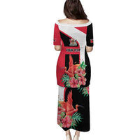 Trinidad and Tobago Personalized Puletasi Scarlet Ibis Tropical - Wonder Print Shop