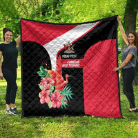 Trinidad and Tobago Personalized Quilt Scarlet Ibis Tropical - Wonder Print Shop