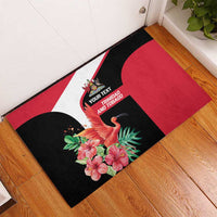 Trinidad and Tobago Personalized Rubber Doormat Scarlet Ibis Tropical - Wonder Print Shop