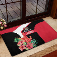 Trinidad and Tobago Personalized Rubber Doormat Scarlet Ibis Tropical - Wonder Print Shop