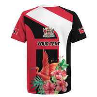 Trinidad and Tobago Personalized Rugby Jersey Scarlet Ibis Tropical - Wonder Print Shop