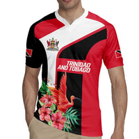 Trinidad and Tobago Personalized Rugby Jersey Scarlet Ibis Tropical - Wonder Print Shop