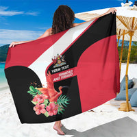 Trinidad and Tobago Personalized Sarong Scarlet Ibis Tropical - Wonder Print Shop