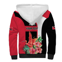 Trinidad and Tobago Personalized Sherpa Hoodie Scarlet Ibis Tropical - Wonder Print Shop