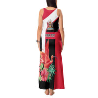 Trinidad and Tobago Personalized Tank Maxi Dress Scarlet Ibis Tropical - Wonder Print Shop