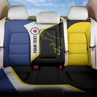 Caribbean Bonaire Personalized Back Car Seat Cover Simple Flag Style - Wonder Print Shop