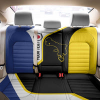 Caribbean Bonaire Personalized Back Car Seat Cover Simple Flag Style - Wonder Print Shop