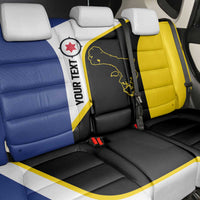 Caribbean Bonaire Personalized Back Car Seat Cover Simple Flag Style - Wonder Print Shop