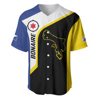 Caribbean Bonaire Personalized Baseball Jersey Simple Flag Style - Wonder Print Shop