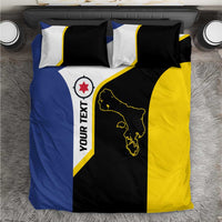 Caribbean Bonaire Personalized Bedding Set Simple Flag Style - Wonder Print Shop