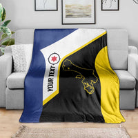 Caribbean Bonaire Personalized Blanket Simple Flag Style - Wonder Print Shop