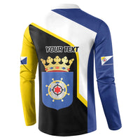 Caribbean Bonaire Personalized Button Sweatshirt Simple Flag Style - Wonder Print Shop