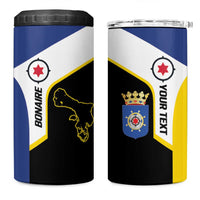 Caribbean Bonaire Personalized 4 in 1 Can Cooler Tumbler Simple Flag Style - Wonder Print Shop